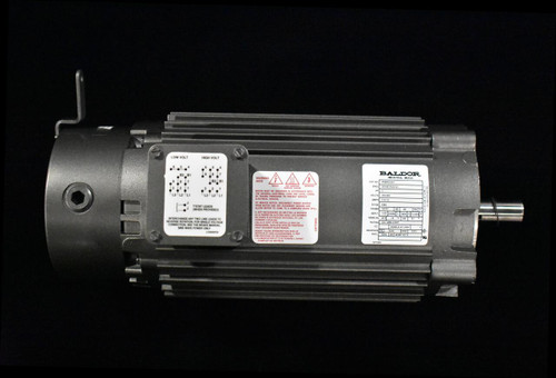 LOW VOLT 
 HIGH VOLT 
 B2 
 BALDOR 
 WARNING 
 INDUSTRIAL MOTOR 
 AVIS 
 CAT.NC 
 VRBM3546T 
 SHOCK 
 SURFACE CHAUDE 
 ROTATION 
 PEC 34K991R297G1 
 ET SMITH AR MEG INILE 
 IN ACCORDANCE 
 HP 
 1 
 L3 12 LI 
 MOTOR MUST BE GROUNDED IN 
 GROUNDED IN ACCORDANCE WITH 
 BY TRAINED PERSONNEL TO PREVENT SERIOUS 
 VOLT 
 ELECTRICAL SHOCKS. 
 230/460 
 AMPS 
 TO SERVICE MOTOR, DISCONNECT POWER SOURCE 
 3.2/1.6 
 T'STAT LEADS 
 FROM MOTOR AND ANY ACCESSORY DEVICES AND 
 R.P.N 
 1680 
 (WHEN PROVIDED) 
 ALLOW 
 ALLOW MOTOR TO COME TO A COMPLETE STAND STILL 
 FRAM 
 143T 
 HZ 
 60 
 PH 
 IL EST NECESSAIRE DE METTRE LE MOTEUR 
 ALA TERRE EN ACCORD AVEC LES NORMES 
 SER 
 1.00 CODE 
 ODE 
 DES D 
 BIENCHANGE ANY TWO LINE LEADS TO 
 DU CODE ELECTRIQUE NATIONAL ET LES 
 NORMES LOCALES. 
 NEMA NO. EF 
 74 
 REVERSE ROTATION. FOR SINGLE VOLTAG 
 CELUI-CI DOIT ETRE 
 PF 81 % 
 CONNECTION SEE THE ARANT SOA 
 CELUI-CI DOIT ETRE INSTALLE PAR UN 
 SINE WAVE POWER ONLY 
 PERSONNEL QUALIFIE AFIN DE PREVENIR 
 TING 40C AMB-CONT 
 TOUT INCIDENT ELECTRIQUE. 
 AVANT TOUTE INTERVENTIONS 
 USABLE AT 208V 
 AVANT TOUTE INTERVENTION SUR LE 
 BEARINGS DE 
 6205 
 ODE 6203 
 LB1119N@ 
 MOTEUR ET SES ACCESSOIRES, IL EST 
 SP 
 OBLIGATOIF 
 ATOIRE DE DECONNECTER 
 ENCL 
 TENV SN W2207133745 
 CUMENTATION ET D'ATTENDRE L'ARRET 
 COMPLET DU MOTEUR 
 NP1893