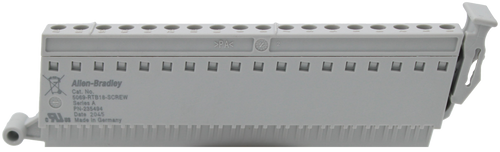 >PA< 
 2 
 Allen-Bradley 
 Cat. No 
 5069-RTB18-SCREW 
 Series A 
 PN-235494 
 Date 2045 
 US Made in Germany