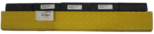 Buyers . BUMPER, 80 01 
 Buyers'5 
 Buyers' BUMPER, BO DUR 
 BUMPER, BO DU 
 ABINWZ HOLES 
 NITRILE 21nX2in 
 IL X6inW/2 HOLES 
 XSInWIZ HOLES 
 100620220 
 agacy #/ CRef: 
 5-8109-F1002 
 UNL43 BUMPER ASSEMBLY