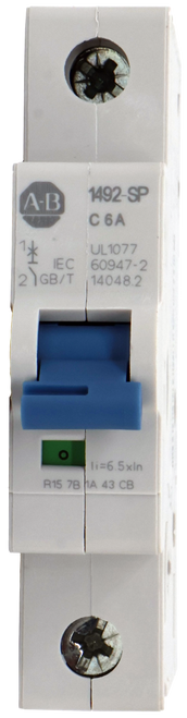 A-B 
 1492-SP 
 C 6A 
 UL 1077 
 IEC 
 2 1GB/T 
 60947-2 
 14048.2 
 O 
 li=6.5xIn 
 R15 7B 1A 43 CB