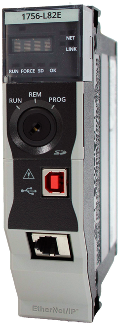 1756-L82E 
 NET 
 LINK 
 RUN FORCE SD OK 
 REM 
 RUN 
 PROG 
 - 
 50 
 EtherNet/IP™
