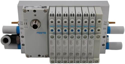 YAEM-L1-S-8PT 
 73384 
 Rev 
 21.1 
 0000003914Y DE 
 X1 
 14 
 14 
 top 
 top 
 FESTO 
 FESTO 
 FESTO 
 FESTO 
 FESTO 
 FESTO 
 FESTO 
 84 
 5 
 FESTO 
 14 
 14 
 14 
 14 
 14 
 5 
 14 
 14 
 CESTO 
 4 
 4 
 4 
 4 
 4 
 4 
 4 
 - - - - 
 . - - - 
 .-- - 
 . - - - 
 - - - 
 1 
 B10- 
 B10- 
 B10- 
 1 
 B10- 
 B10. 
 B10- 
 M52- 
 M52- 
 M52- 
 M52- 
 M52- 
 3/8 
 RZT-F- 
 RZT-F 
 RZT-F 
 RZT-F 
 RZT-F- 
 RZT-F 
 RZT-F 
 1T1L 
 1T1L 
 1T1L 
 1T1L 
 1T1L 
 1T1L 
 1T1L 
 C 
 1: - 0,09 
 1: - 0,09 
 1: - 0,09 
 1: - 0,09 - 
 1: - 0,09 
 1: - 0,09 
 1: - 0,09 - 
 3 
 INNO 
 3 
 1,0 MPa 
 ,0 MPa 
 1.0 MPa 
 1,0 MPa 
 12, 14: 
 12 . 14 : 
 1,0 MPa 
 12, 14: 
 1,0 MPa 
 1,0 MPa 
 12, 14: 
 12,14: 
 12,14: 
 12, 14: 
 0,25 - 
 0,25 - 
 0,25 - 
 0,25 - 
 0,25 - 
 0,25 - 
 0,25 - 
 0,8 MPa 
 0,8 MPa 
 0,8 MPa 
 0.8 MPa 
 0.8 MPa 
 0.8 MPa 
 0,8 MPa 
 P 
 P 
 P 
 D 
 P 
 P 
 P 
 100716058 
 SRS Legacy # / CRef: 
 VTUG-10-VRPT-S8-B1T-T38LA-U-TH 
 100716058 
 PNEUMATICS VALVE TERMINAL PART