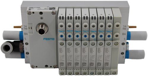 YAEM-L1-S-8PT 
 73384 
 Rev 
 21.1 
 0000003914Y DE 
 X1 
 14 
 14 
 top 
 top 
 FESTO 
 FESTO 
 FESTO 
 FESTO 
 FESTO 
 FESTO 
 FESTO 
 84 
 5 
 FESTO 
 14 
 14 
 14 
 14 
 14 
 5 
 14 
 14 
 CESTO 
 4 
 4 
 4 
 4 
 4 
 4 
 4 
 - - - - 
 . - - - 
 .-- - 
 . - - - 
 - - - 
 1 
 B10- 
 B10- 
 B10- 
 1 
 B10- 
 B10. 
 B10- 
 M52- 
 M52- 
 M52- 
 M52- 
 M52- 
 3/8 
 RZT-F- 
 RZT-F 
 RZT-F 
 RZT-F 
 RZT-F- 
 RZT-F 
 RZT-F 
 1T1L 
 1T1L 
 1T1L 
 1T1L 
 1T1L 
 1T1L 
 1T1L 
 C 
 1: - 0,09 
 1: - 0,09 
 1: - 0,09 
 1: - 0,09 - 
 1: - 0,09 
 1: - 0,09 
 1: - 0,09 - 
 3 
 INNO 
 3 
 1,0 MPa 
 ,0 MPa 
 1.0 MPa 
 1,0 MPa 
 12, 14: 
 12 . 14 : 
 1,0 MPa 
 12, 14: 
 1,0 MPa 
 1,0 MPa 
 12, 14: 
 12,14: 
 12,14: 
 12, 14: 
 0,25 - 
 0,25 - 
 0,25 - 
 0,25 - 
 0,25 - 
 0,25 - 
 0,25 - 
 0,8 MPa 
 0,8 MPa 
 0,8 MPa 
 0.8 MPa 
 0.8 MPa 
 0.8 MPa 
 0,8 MPa 
 P 
 P 
 P 
 D 
 P 
 P 
 P 
 100716058 
 SRS Legacy # / CRef: 
 VTUG-10-VRPT-S8-B1T-T38LA-U-TH 
 100716058 
 PNEUMATICS VALVE TERMINAL PART