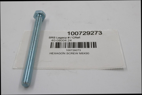 100729273 
 SRS Legacy # / CRef: 
 40-08004.24 
 100729273 
 HEXAGON SCREW M8×90