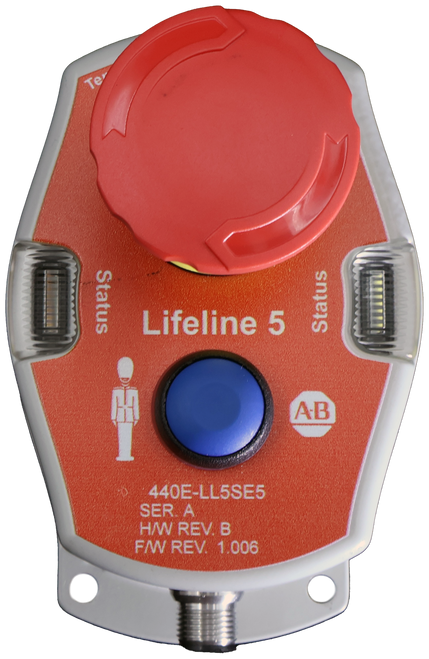 Ter 
 Status 
 Lifeline 5 
 Status 
 AB 
 440E-LL5SE5 
 SER. A. 
 H/W REV. B 
 F/W REV. 1.006
