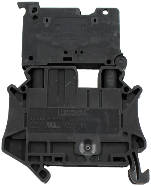 PHOENIX 
 CONTACT 
 Typ UT 6-HESI -+- 
 630V 1 600V 10A 
 US 24-BANG