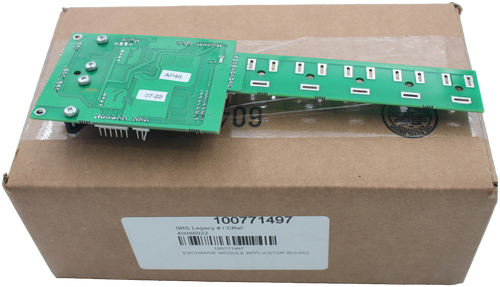 .6. 4.2.4 
 ...... 
 hoenix Italia 
 AP4050F 
 .. 
 . . . 
 AP46 
 07-22 
 109 
 MOHLIMED KOL 
 100771497 
 SRS Legacy # / CRef: 
 40086922 
 100771497 
 EXCHANGE MODULE APPLICATOR BOARD