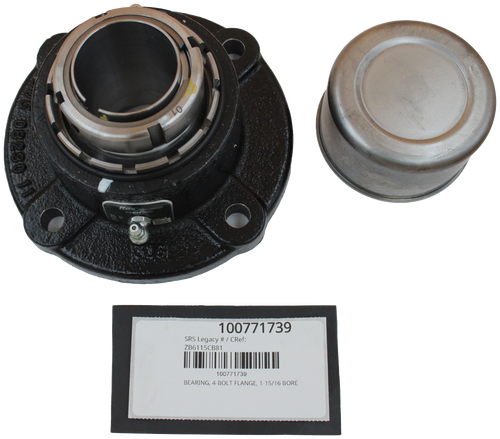 Rex Roller Bearings 
 100771739 
 SRS Legacy # / CRef: 
 ZB6115CB8 
 100771739 
 BEARING, 4-BOLT FLANGE, 1-15/16 BORE