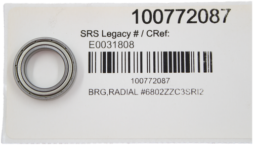 100772087 
 SRS Legacy # / CRef: 
 E0031808 
 100772087 
 BRG,RADIAL #6802ZZC3SRI2
