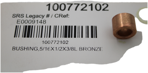 100772102 
 SRS Legacy # / CRef: 
 E0009148 
 100772102 
 BUSHING,5/16X1/2X3/8L BRONZE