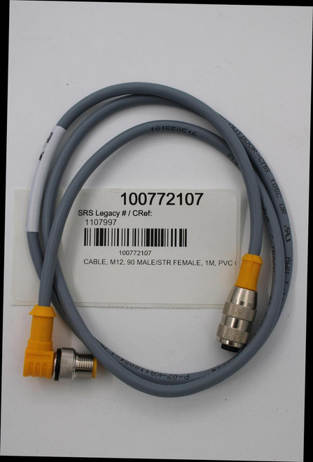 101550516 
 ITDOOR-ONG 105C OR FU 
 100772107 
 ANIL 
 SRS Legacy # / CRef: 
 1107997 
 100772107 
 CABLE, M12, 90 MALE/STR FEMALE, 1M, PVC (