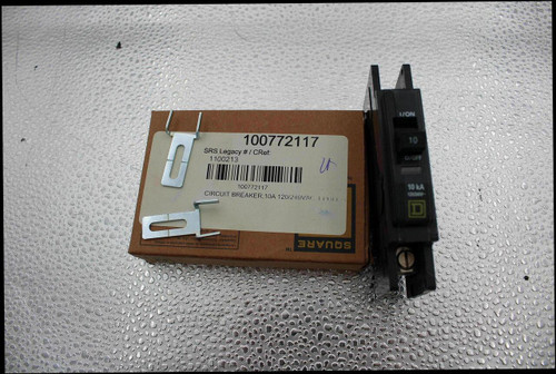 I/ON 
 100772117 
 10 
 SRS Legacy # / CRef: 
 O/OFF 
 1100213 
 100772117 
 10 kA 
 CIRCUIT BREAKER, 10A 120/240VAC 1 POI L 
 valz. Javie 
 Importador 
 or. Schneider Electric USA, Inc. 
 Exportador. 
 La siguiente información es válida solamente en México 
 TM 
 SQUARE