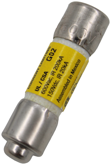 SRS Legacy # / CRef: 
 1107125 
 FUSE, 4A, 600V, CLASS CC 
 100772147 
 100772147 
 CURRENT LIMITING 
 UL / CSA 
 G02 
 600Vac, IR 200KA 
 150Vdc, IR 20kA 
 Assembled in Mexico SRS Legacy # / CRef: 
 1107125 
 FUSE, 4A, 600V, CLASS CC 
 100772147 
 100772147 
 CURRENT LIMITING 
 UL / CSA 
 G02 
 600Vac, IR 200KA 
 150Vdc, IR 20kA 
 Assembled in Mexico