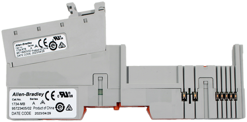 CE 
 Allen-Bradley 
 Cat. No. 
 1734-RTB A 
 95716003/02 Product of China 
 DATE CODE: 2023/04/29 
 Allen-Bradley CE c Aus 
 Cat.No. 
 Series 
 1734-MB 
 A 
 95723405/02 Product of China 
 ere 
 DATE CODE 2023/04/29