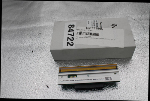 P1112750- 
 PIN: 
 KIT PRINTHEAD 300 DI 
 P1084221-001 
 Genuin 
 84722 
 100773860 
 SRS Legacy # / CRef: 
 84722 
 100773860 
 P1112750-010 KIT PRINTHEAD 300 DPI ZE511-4 RH & 
 LH 
 AH ZEBRA 
 Part:P1112357 Rev:0B(14190)SN:BL2202-00961BC Made in:Thailand