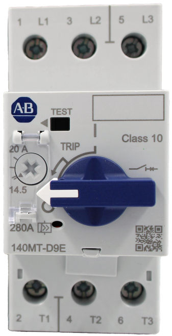 1 L1 3 L2 
 5 L3 
 AB 
 TEST 
 Class 10 
 20 A 
 TRIP 
 14.5 
 280A 
 140MT-D9E 
 2 
 T1 
 4 
 T2 6 
 T3