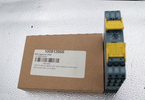 100812669 
 SRS Legacy # / CRef: 
 C-0000-0207 
 100812669 
 SAFETY RELAY BASIC UNIT ADV SERIES (C-0000-0207 
 REPLACES 3SK1121-2CB42)