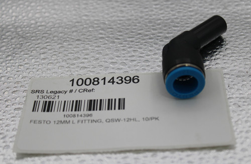 100814396 
 SRS Legacy # / CRef: 
 130621 
 100814396 
 FESTO 12MM L FITTING, QSW-12HL, 10/PK