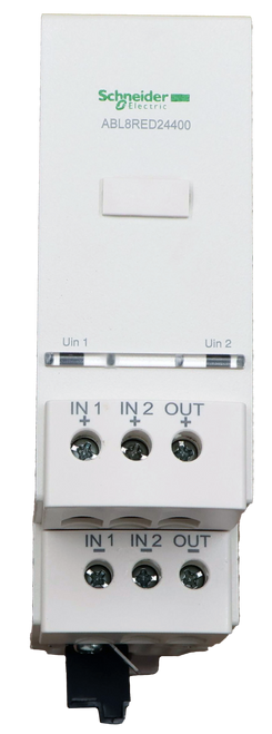 neider 
 SchElectric 
 lectric 
 ABL8RED24400 
 Uin 1 
 Uin 2 
 IN 1 IN 2 OUT 
 IN 1 IN2 OUT