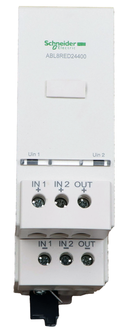 neider 
 SchElectric 
 lectric 
 ABL8RED24400 
 Uin 1 
 Uin 2 
 IN 1 IN 2 OUT 
 IN 1 IN2 OUT