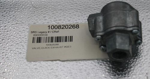 100820268 
 SRS Legacy # / CRef: 
 89000034 
 100820268 
 VALVE.QUICK EXHAUST #QE3