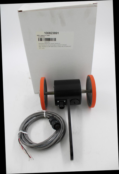 100823891 
 SRS Legacy # / CRef: 
 E0006585 
 100823891 
 ENCODER, PROG,EXT-SHAFT,WHEELS, 
 RH-P144AJ/8-30_M126 W/CABLE 8-30VOLTS W/(2)# 
 MIW-1-B WHEELS DIP SWITCHES 3=ON,8=ON, OTHERS OFF 
 10FT cable 
 FOR ACHT 2093 OR CCUL> C
