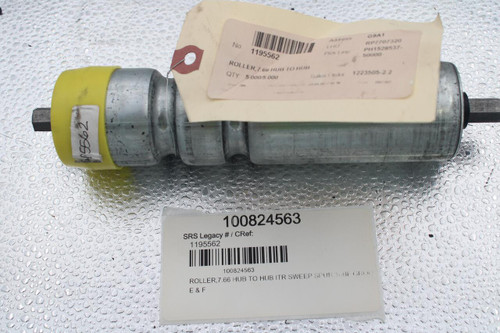 No 
 Address 
 1195562 
 LHU 
 RP7707320 
 ROLLER,7.68 HUB TO HUB 
 Pick Line 
 PH1528537- 
 50000 
 QTY: 5.000/5.000 
 1223505-2 2 
 45562 
 100824563 
 SRS Legacy # / CRef: 
 1195562 
 100824563 
 ROLLER, 7.66 HUB TO HUB ITR SWEEP SPUR, 16BF GROO 
 E & F