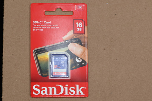 HD 
 VIDEO 
 SDHC™ Card 
 Dependability and solid 
 16 
 performance for pictures 
 and video 
 GB 
 SDHC Card 
 Sandisk 
 Sandisk 
 ®