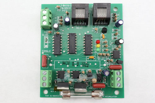 3 4STD-3 
 R 
 9 94V-0 
 8423 
 R2 
 D2 
 D1 
 R7 
 R3 
 R 
 C2 
 NEXT 
 PREV 
 C10 
 D3 
 R5 
 R6 
 SLUG 
 SR26 
 13 
 49 23A68QM G4 
 CE 4049UBE 
 D4 
 .ED1 
 CD4071BE 
 R10 
 V 18CPZPKG4 
 CD4081BE 
 2BA4ZRMG4 
 P5 
 R11 R13 
 SINGLE 
 R12 
 R14 
 LED3 
 R15 
 R16 
 7 R27T 
 - 
 R19 C6 
 D6 
 2-6-97 
 DIV 
 O PRODUCTS 
 REV A 
 PART #1-90049 B 
 ACCUMULATION