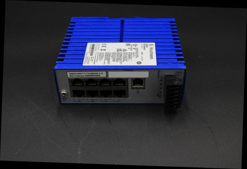12 3 4 5 6 
 POO 
 Stand by 
 FAULT 
 RM 
 h) Hirschmann 
 RSB20 
 Rail Switch 
 J- 12-24 V = 
 CLASS 2 
 Tin: 0,6-03 A 
 25 
 INDUSTRIAL CONTROL EQUIPMENT 
 V.24 
 FOR USE IN HAZARDOUS LOCATIONS 
 ...... 
 LISTED TYM 
 GROUP A. B. C.D 
 Nese Listed as NO.CONT.EQ TEMPERATURE CODE T4 
 MAX. SURROUNDING 
 AIR TEMPERATURE: 60℃ 
 WARNING . EXPLOSION HAZARD 
 DO NOT DISCONNECT WHILE 
 CIRCUIT IS LIVE UNLESS AREA 
 IP-ADDRESS 
 TO BE NON-HAZARDOUS. 
 UK NE PAS DERBENT -RISQUE D'EXPLOSION 
 CA 
 CIRCUIT EST SOUS TENSION QUE LE 
 A MOINS QU'IL NE S'AGISSE VIIM 
 EMPLACEMENT NON DANGEREUX 
 WARNING . EVDLARIAMNA 
 SURCING : EXPLOSION HAZARD 
 CLASS ERMEINTABILITY FOR 
 CLASS I; DIVISION 2. 
 AVERTISSEMENT , PISOLIE 
 AVERTISSEMENT . RISQUE D'EXPLOSION 
 PEUT RENDRE CE MATEOIMPOSANTS 
 CE X 
 INACCEPTABLE POUR LES 
 MPLACEMENTS DE CLASSE I, DIVISION 2 
 CLASS 2 POWER SUPPLY 
 M ISOLATED LOW VOLTAGE 
 DATED ENERGY (LVLE). 
 EC 61131-2 DO NOT OPEN WHEN EIENDOM 
 TOPEN WHEN ENERGIZED 
 1 See Control Dai 
 FCC CLASS A \ See Control Drawing 000147906DNR. 
 Made in Germany 
 SIN: 942014025102701269 
 | DOM: 27/2022 
 Hirschmann Automati pale Str. 45-51 
 miami Automation and Control Gmb 
 MAC-Address:A0B0865FB9A7 
 RSB20-0800T1T1TAABEH05.3.10