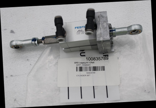 FESTO 
 ADN-25 
 20-A-PPS-A 
 577184 NDOS 
 pmax 10bat 
 U 
 100835789 
 SRS Legacy # / CRef: 
 DPP-1558941 
 100835789 
 CYLINDER SET