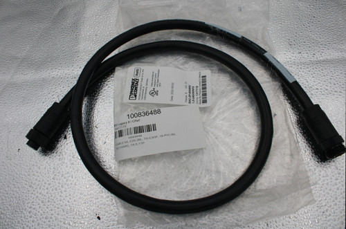 1417119 
 RS Legacy # / CRef: 
 3C/14AWG, 7/8-S, F3P 
 CABLE SA, CDS DBL, 7/8-S,M3P, 1M-PVC-BK, 
 100836488 
 100836488 
 PHOENIX 
 CONTACT ROHS 
 PHOENIX CONTACT GmbH & Co. KG 
 Flachsmarkstr. 8 
 32825 Blomberg, Germany 
 Cable assembly for 
 IS Industrial Control 
 LISTED 
 and Signal Distribution 
 26TP 
 Date: 2022-09-03 
 Pieces: 1 V/C: 01 
 SAC-3P-MINMS/ 
 1,0-U50/MINFS 
 Ord.No: 1417119 
 Made By Phoenix Contact in Mexico 
 ROHS COMPLIANT 
 DOM 3500