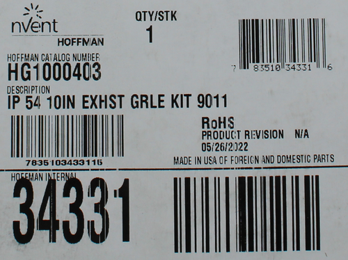 HG FILTER FAN EXHAUST GRILLES, - 100836501