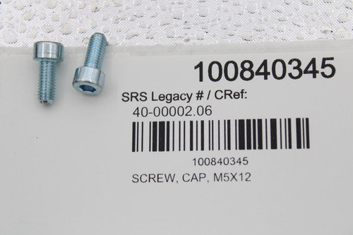 100840345 
 SRS Legacy # / CRef: 
 40-00002.06 
 100840345 
 SCREW, CAP, M5X12