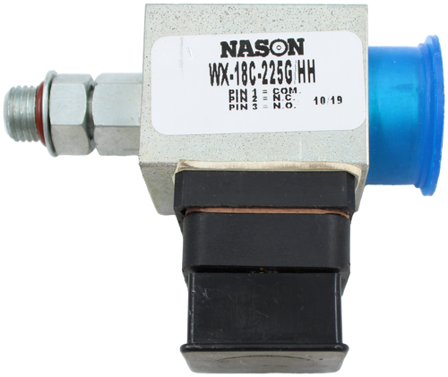 NASON 
 WX-18C-225G HH 
 FIN 2 = COM 
 N.C. 
 PIN 3 = N.6. 
 10/19