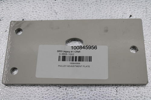 100845956 
 SRS Legacy # / CRef: 
 3-3808-1002 
 100845956 
 PULLEY ADJUSTMENT PLATE
