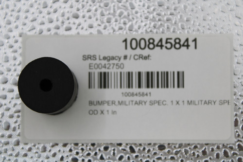 100845841 
 SRS Legacy # / CRef: 
 E0042750 
 100845841 
 BUMPER, MILITARY SPEC. 1 X 1 MILITARY SPE 
 OD X 1 In