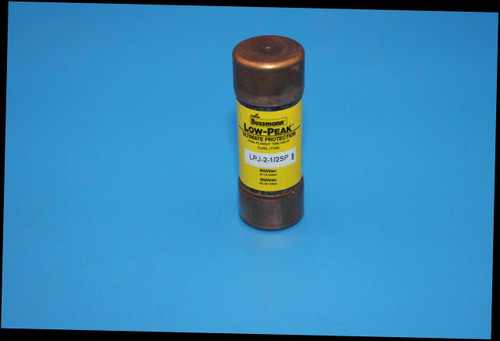 Bussmann® 
 LOW-PEAK 
 ULTIMATE PROTECTION 
 DUAL-ELEMENT TIME- 
 TIME-DELAY 
 CLASS J FUSE 
 LPJ-2-1/2S 
 AMP 
 600Vac 
 AC IR 300KA 
 300Vdc 
 DC IR 100KA