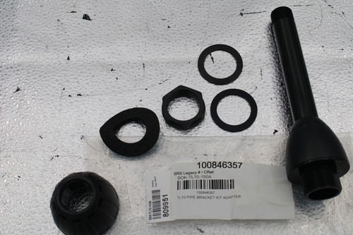 100846357 
 SRS Legacy # / CRef: 
 SOK-TL70-150A 
 23135B 
 Insp: 59617 
 100846357 
 TL70 PIPE BRACKET KIT ADAPTER 
 809951 
 SOK-TL70-160A