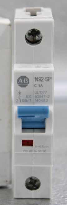 100846361 
 SRS Legacy # / CRef: 
 1492-SPM1C010 
 A-B 
 1492-SP 
 C 1A 
 7* 
 IEC 
 UL1077 
 2 1 GB/T 
 60947-2 
 14048.2 
 100846361 
 BULLETIN 1492-SPM SUPPLEMENTARY PROTECTORS, 
 1-POLE, TRIP CURVE C, 1 A, NO NEUTRAL 
 li=6.5xIn 
 P13 48 1A 9B 38