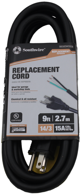 CORDSET, 14/3 SJEOW, 9', WITH - 100857142
