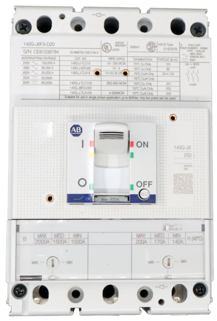 CIRCUIT BREAKER POWER - 250A J - 100000096