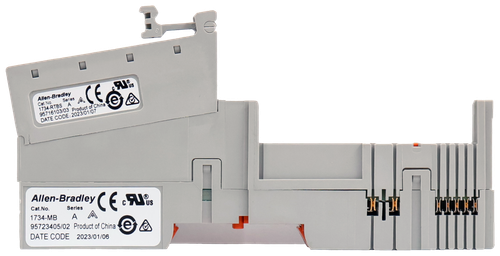 CE 
 Allen-Bradley 
 Cat. No 
 Series/ 
 1734-RTBS A 
 95716103/03 Product of China 
 DATE CODE: 2023/01/07 
 Allen-Bradley CE c Aus 
 Cat.No. 
 Serles 
 1734-MB 
 95723405/02 Product of China E 
 A 
 A 
 DATE CODE 2023/01/06