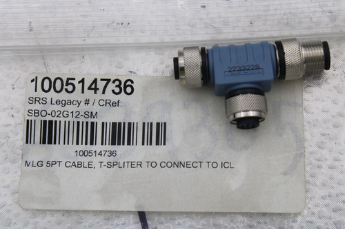2733228 
 100514736 
 SRS Legacy # / CRef: 
 SBO-02G12-SM 
 100514736 
 MLG 5PT CABLE, T-SPLITER TO CONNECT TO ICL
