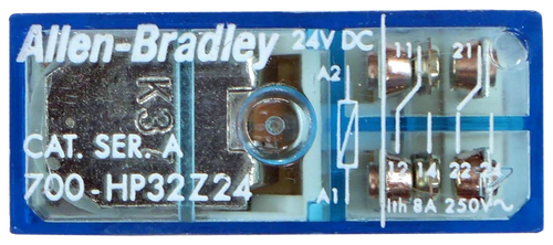 Allen-Bradley 24V DC 
 21 
 CAT. SER. A 
 700 -HP32Z24 
 LA1 
 Ith 8A 250V