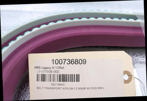 100736809 
 SRS Legacy # / CRef: 
 LP001939-002 
 100736809 
 BELT:TRANSPORT:ATK10K13:50MM W:2020 MM L