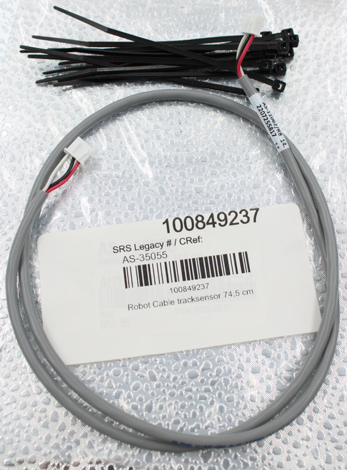 AS-11062/R8 14 
 2207255817 
 100849237 
 SRS Legacy # / CRef: 
 AS-35055 
 100849237 
 Robot Cable tracksensor 74;5 cm