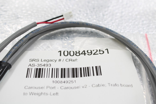 100849251 
 SRS Legacy # / CRef: 
 AS-35493 
 100849251 
 Carousel Port - Carousel v2 - Cable; Trafo board 
 to Weights-Left