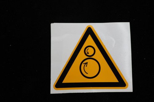 STICKER WARNING ROTATING PARTS - 100857951