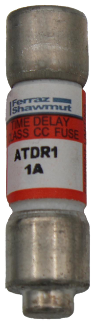 Ferraz. 
 Shawmut 
 TIME DELAY 
 LASS CC FUSE 
 ATDR1 
 1A